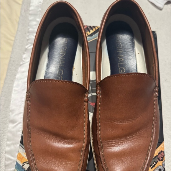 Men's Brown Leather Loafers - Picture 2 of 6
